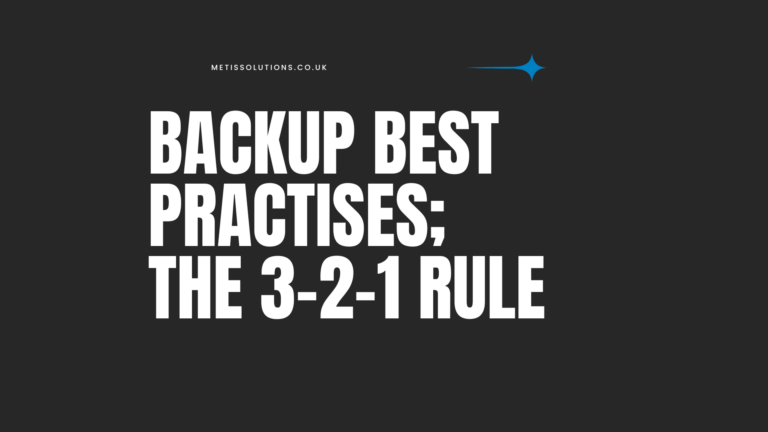 the 3-2-1 rule. Backup best practises fro business